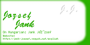 jozsef jank business card